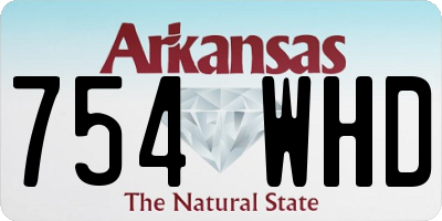AR license plate 754WHD