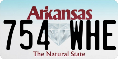 AR license plate 754WHE