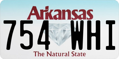 AR license plate 754WHI