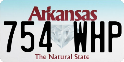 AR license plate 754WHP