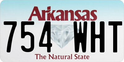 AR license plate 754WHT
