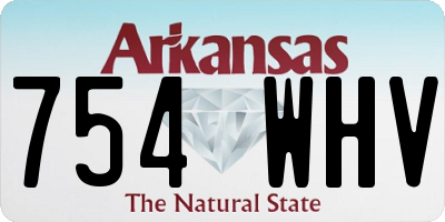 AR license plate 754WHV