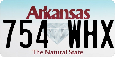 AR license plate 754WHX