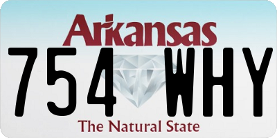 AR license plate 754WHY