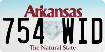AR license plate 754WID