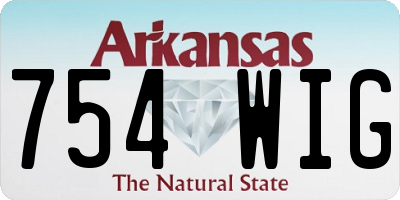 AR license plate 754WIG
