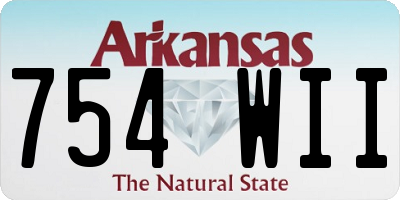 AR license plate 754WII