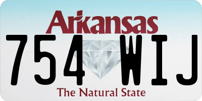 AR license plate 754WIJ