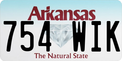 AR license plate 754WIK