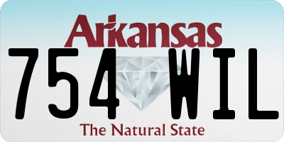 AR license plate 754WIL