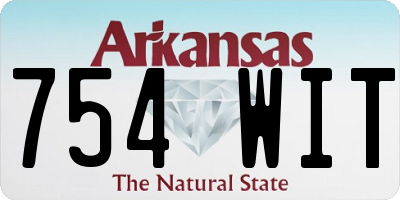 AR license plate 754WIT