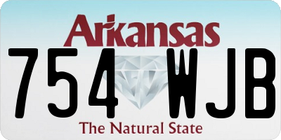 AR license plate 754WJB