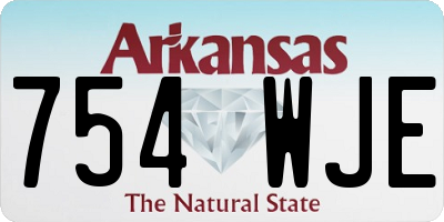 AR license plate 754WJE