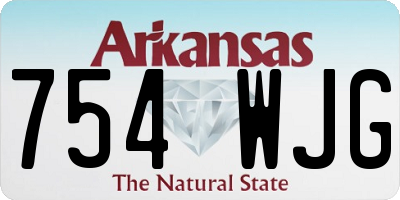 AR license plate 754WJG