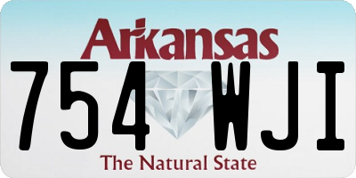 AR license plate 754WJI