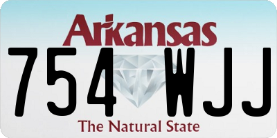 AR license plate 754WJJ