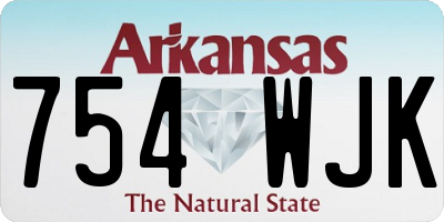 AR license plate 754WJK