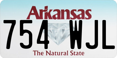 AR license plate 754WJL