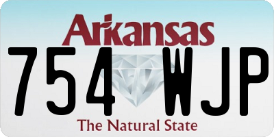 AR license plate 754WJP