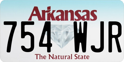 AR license plate 754WJR