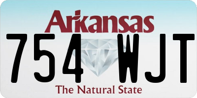 AR license plate 754WJT