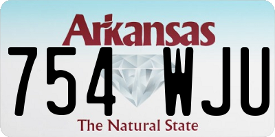 AR license plate 754WJU