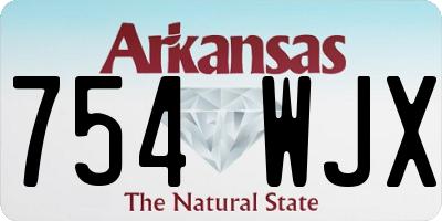 AR license plate 754WJX