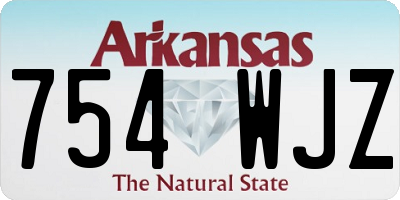 AR license plate 754WJZ