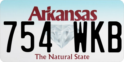 AR license plate 754WKB