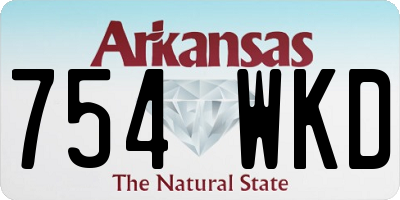 AR license plate 754WKD