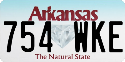 AR license plate 754WKE