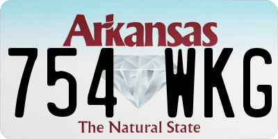 AR license plate 754WKG