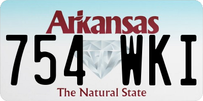 AR license plate 754WKI
