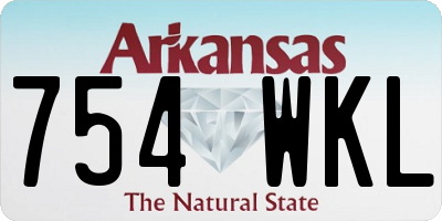 AR license plate 754WKL