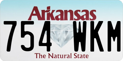 AR license plate 754WKM