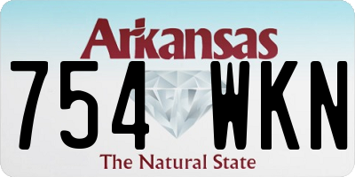 AR license plate 754WKN