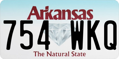 AR license plate 754WKQ