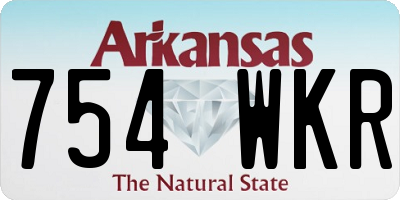 AR license plate 754WKR