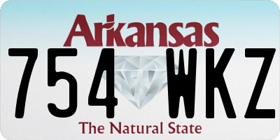 AR license plate 754WKZ
