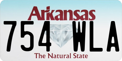 AR license plate 754WLA