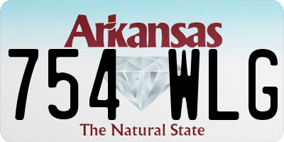 AR license plate 754WLG