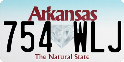 AR license plate 754WLJ