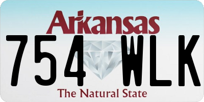 AR license plate 754WLK