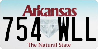 AR license plate 754WLL