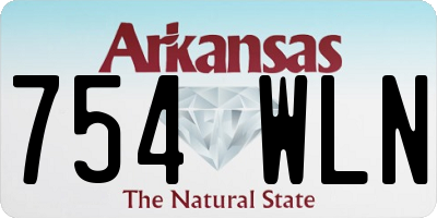 AR license plate 754WLN