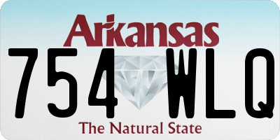 AR license plate 754WLQ