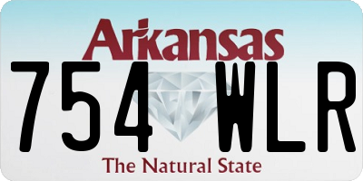 AR license plate 754WLR