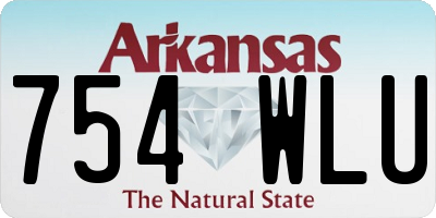 AR license plate 754WLU