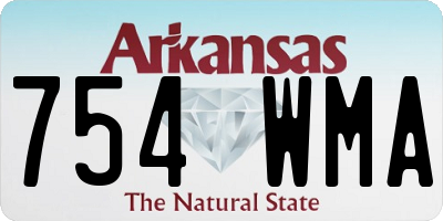 AR license plate 754WMA