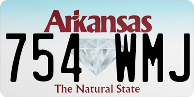 AR license plate 754WMJ